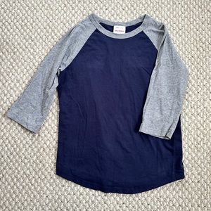 Hanna Andersson 3/4 sleeve baseball tee size 140/10